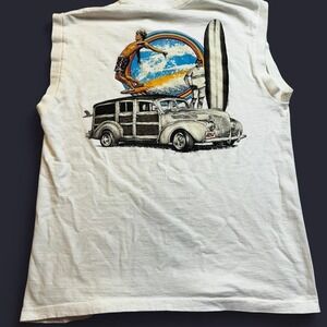 Vintage DSI‎ surf wear punk single stitch cutoff T-shirt fits medium